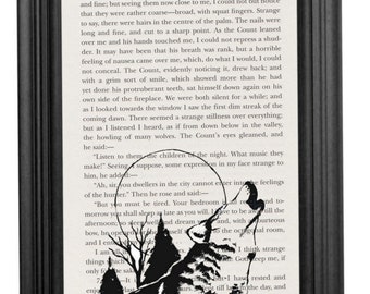 Dracula Book Page Art Print