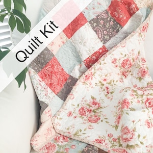 Kit de edredón para bebé Muse Fabric – Opciones de reverso floral y cachemir