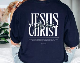 Camiseta Jesucristo mi Señor, Jesús mi Salvador Señor - Juan 3:16, regalo de camiseta cristiana para hombre, recordatorio de fe "Ama como Jesús", agradecimiento al pastor