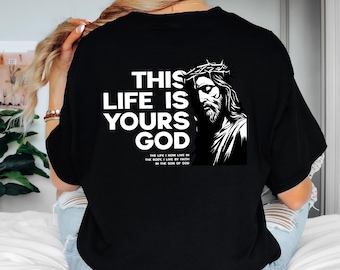 Ropa urbana cristiana, camina con fe en la identidad de Cristo, camiseta Hijo de Dios, versículo bíblico de Gálatas, promesas de Dios, regalo religioso único