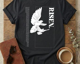 Camiseta Jesús ha resucitado, Camiseta Él ha resucitado, Domingo de Resurrección, Jesucristo resucitado, Historia de Pascua, Tumba vacía, En 3 días, Centrado en Cristo