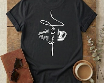 Camiseta Grunge Cruz Sangrienta, Jesús es el Camino Confía en el Señor, Camiseta Nacido de Nuevo Jesús Ha Resucitado, Declaración Cristiana Alabanza y Adoración
