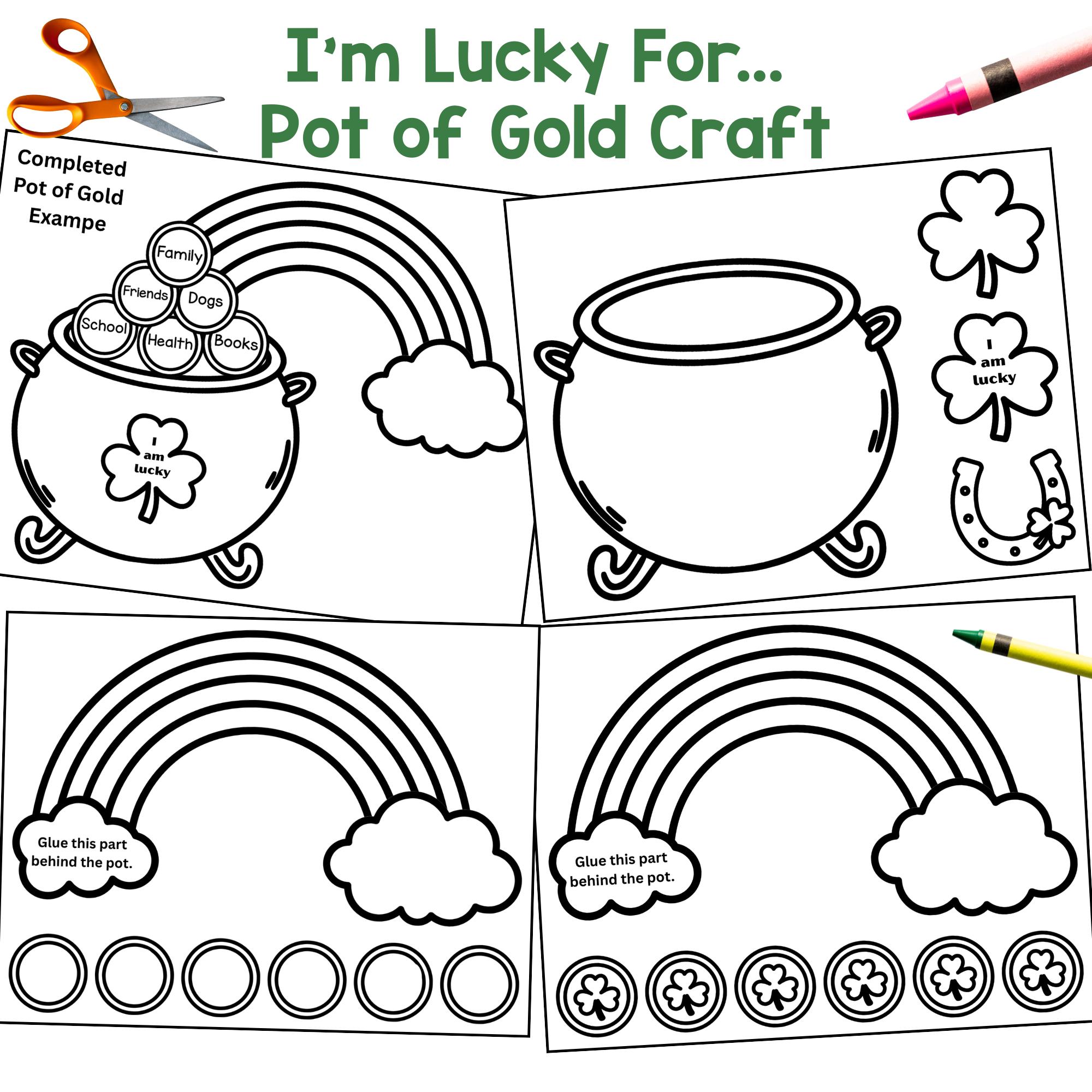 St. Patrick's Day Pot of Gold Activity - Etsy
