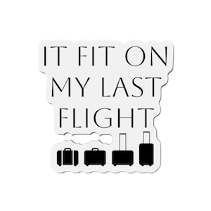 Flight Attendant, Cut Magnets for Adventurers, Stickers for Road Trips, Travel Gifts, Plane Enthusiast Decor, Fridge Fun