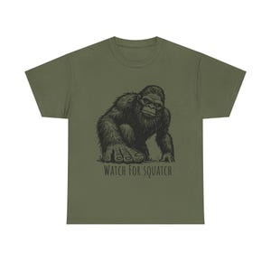 Sasquatch Tee, Bigfoot Shirt, Cryptid T-Shirt, Creature Tee, Mythical Beast Top, Hiking Apparel, Outdoor Adventure Shirt