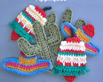 Südlich der Grenze Häkelanleitung, Kaktus, Peperoni, Sombrero