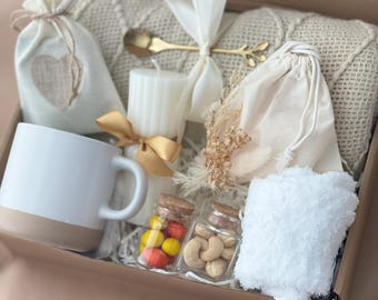 Custom Gift Box For Her Birthday Gift For Woman Cozy Self Care Box Customizable Gift For Friend Handmade Relaxation Box Self Care Gift