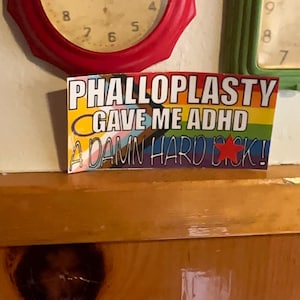Phallo Gave me ADHD Sticker