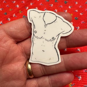 Trans Man Torso Sticker