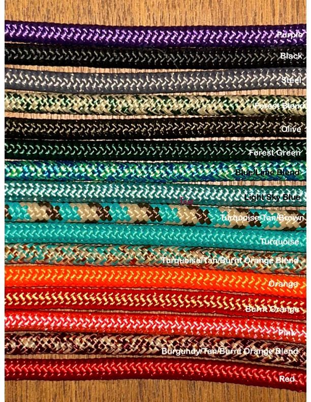 Polyester Rope Equine Equine Stiff or Soft Polyester Halter Cord 1/4