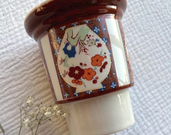 Vintage Japanese Floral Ceramic Planter Cachepot | Tuttle Co. Made for Gail's