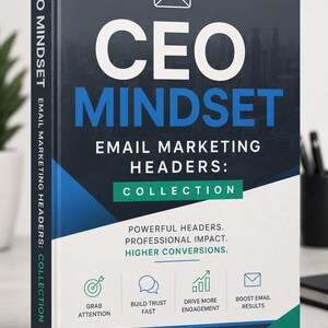 CEO Mindset Email Headers Collection | Professional Newsletter Banners (Klaviyo, Mailchimp)
