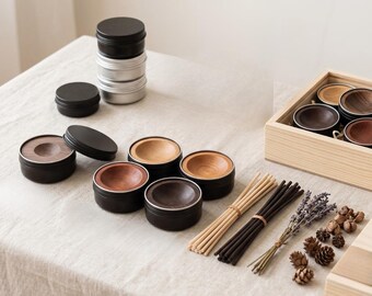 Juego de varillas difusoras de madera, difusor de aromas de aceites esenciales naturales, decoración minimalista para el hogar y la oficina.