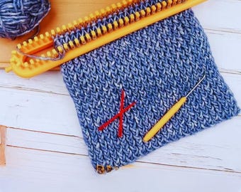 Colourful DIY Rectangular Knitting Loom Kit for Kids and Beginners