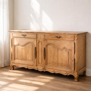 Antique French Provincial Pine Sideboard Buffet