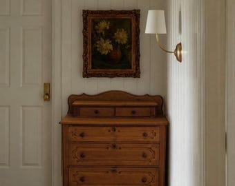 Antique European Pine Dresser with Gallery Top (shipping included in price)
