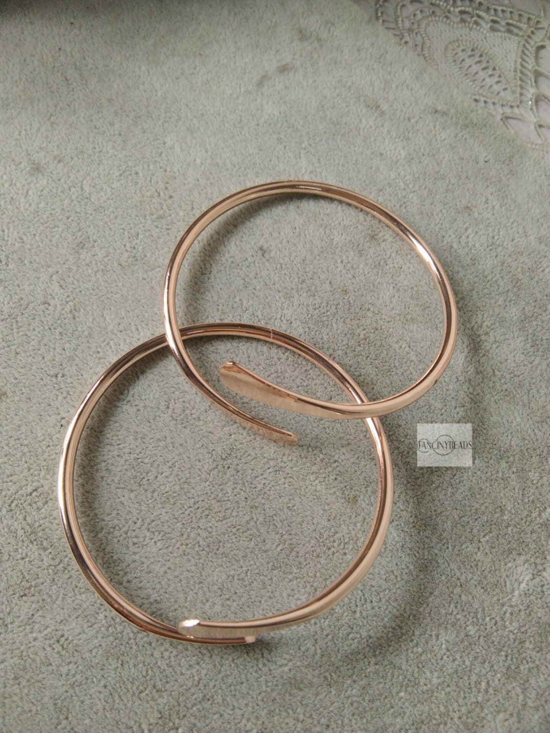 20 piezas de oro rosa en blanco chapado latón apilado | Etsy