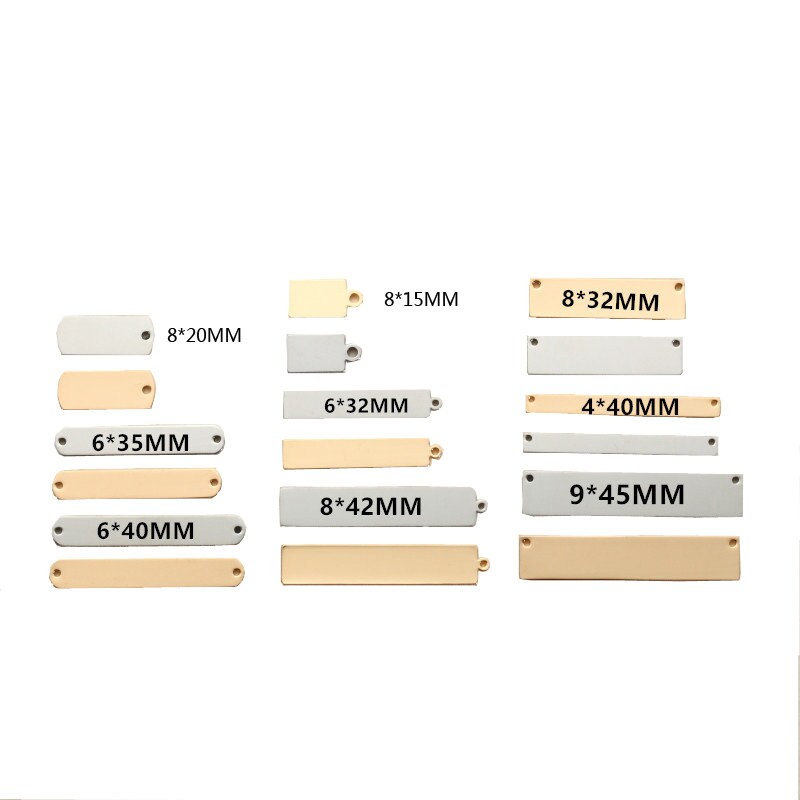 Your design or logo here-50 PCS custom smooth surface  stainless stee…