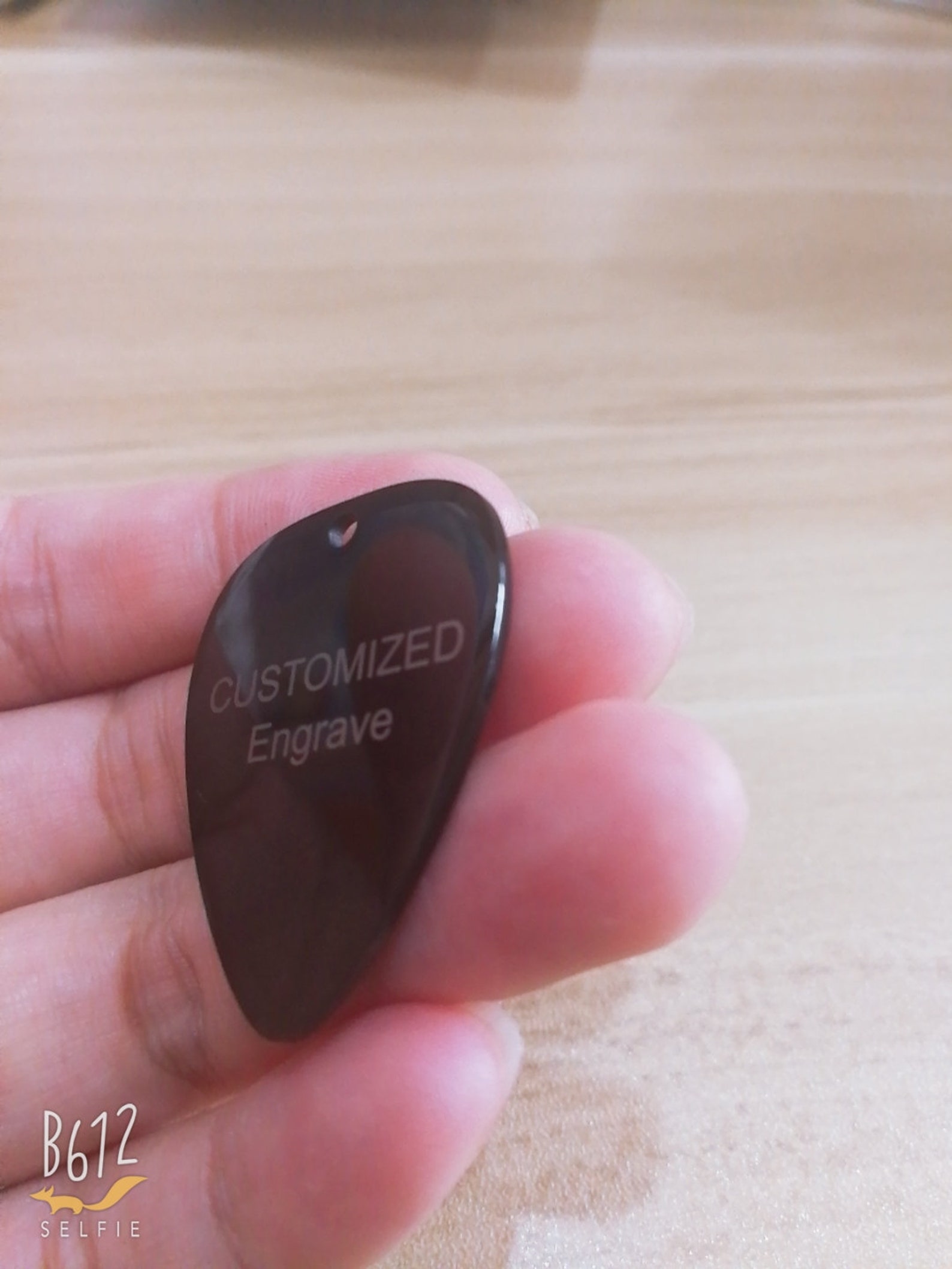 20 pcs Customized black guitar pick Stainless steel engraved Etsy