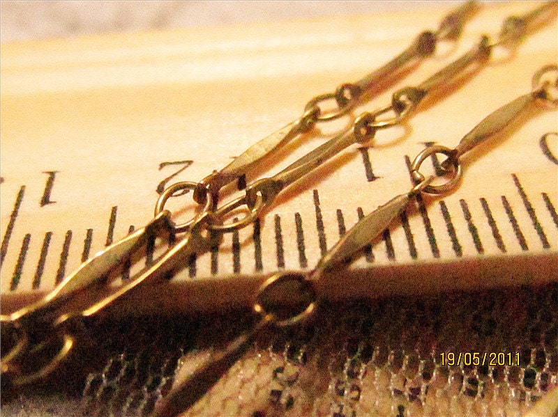 promotion season-6.6 feet fabulous bar chain-brass chain-lozenge-F78