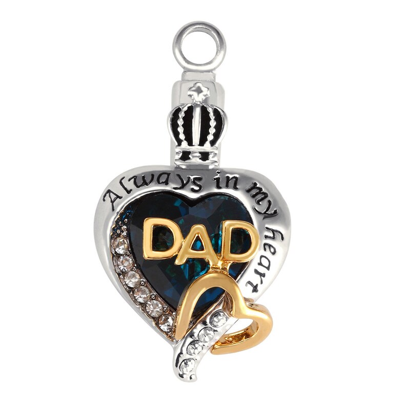 DAD Cremation Jewelry Pendant Urn Charm for Girl Women Urn Etsy