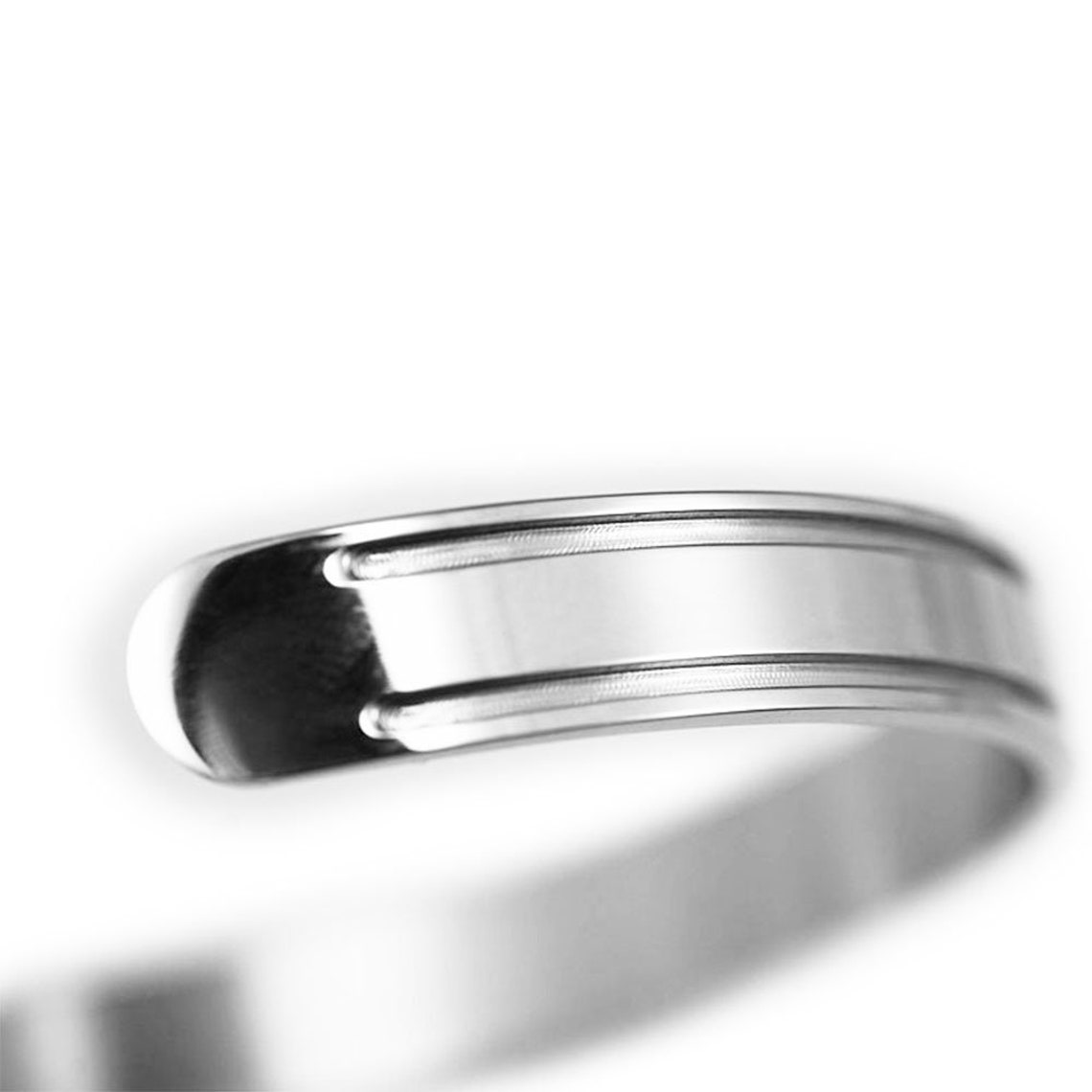 8mm wide 3 pcs high polished stainless steel bracelet blanks Etsy