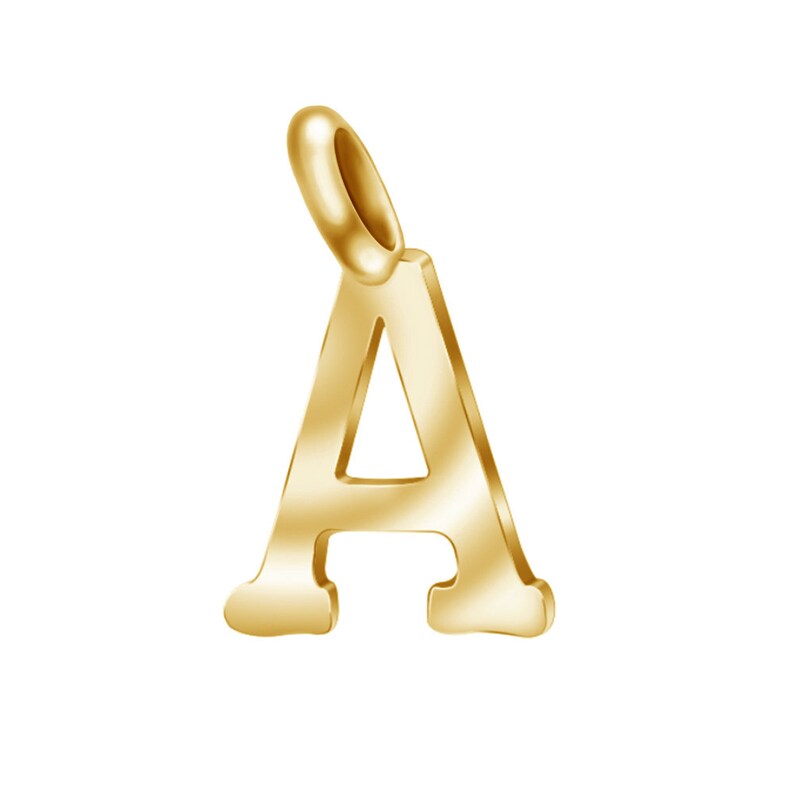 Raw Brass English Letter Charms Initial Charm Mini Jewellery Etsy