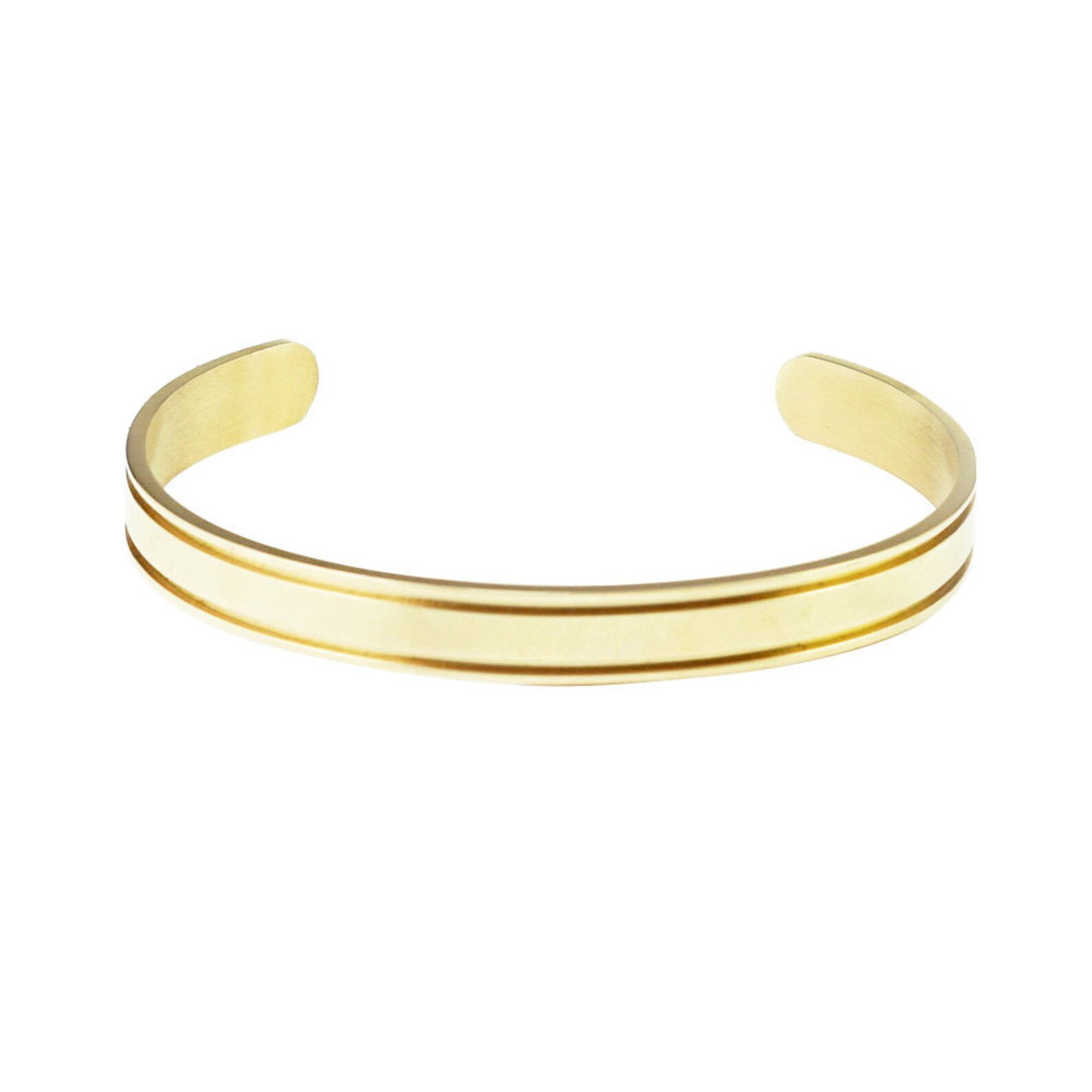 8mm wide 3 pcs high polished stainless steel bracelet blanks Etsy