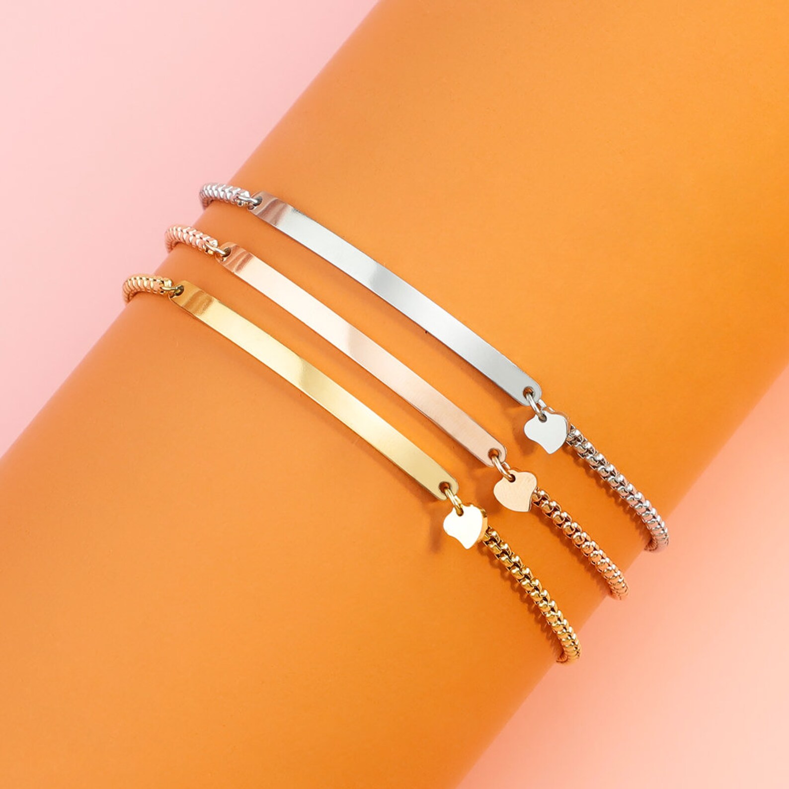 Personalised adjustable bracelet Clearance