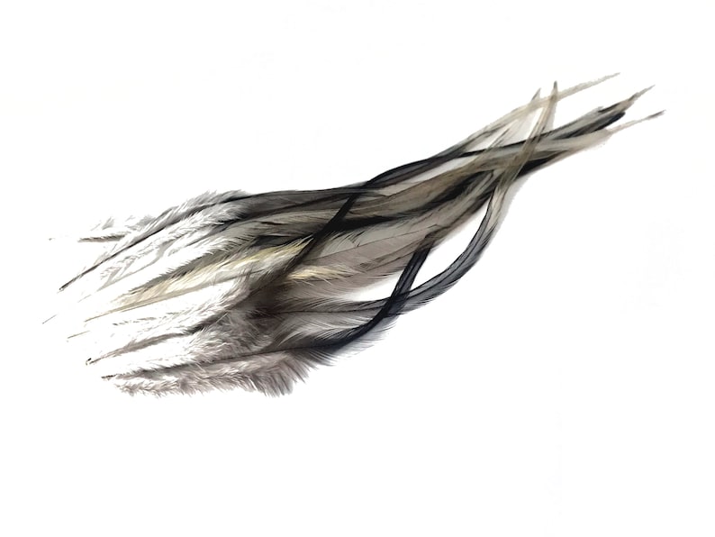 1 Dozen Short SOLID PEACOCK GREEN Rooster Hair Extension Feathers