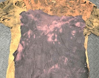 Gebleekt Rock-shirt