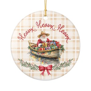 Cajun Santa Ceramic Ornament – Louisiana Christmas Decor image 3