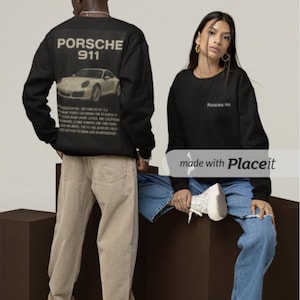 Porsche 911 Long Sleeve Tee, Unisex Car Enthusiast Shirt, Automotive Gift, Vintage Style Apparel, Perfect Birthday Gift, Classic Car Love