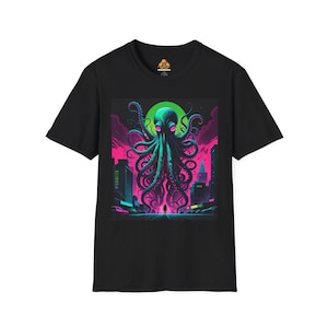 Cthulhu T-Shirt, Lovecraft Shirt, Mythical Creature Tee, Eldritch Horror Top, Gothic Apparel, Occult Clothing