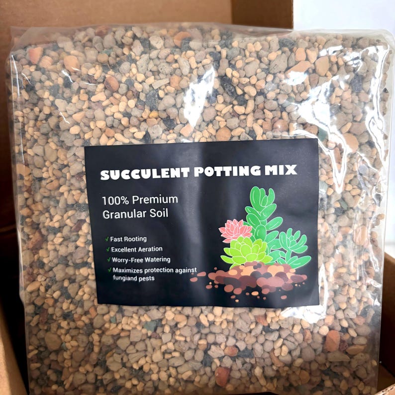 2.5LBS/5LBS Super Blend Cactus & Succulent Soil Mix ,easy to Take Root ...