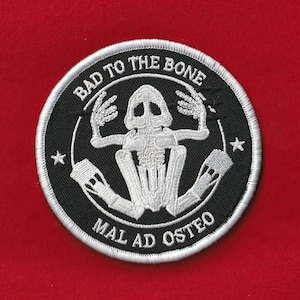 3.5" Inch Embroidered Hook Patch Navy Seal Team 6 Frogman Devgru Udt MAL AD OSTEO Black
