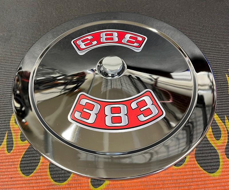 383 Sticker NEW 383 Air Cleaner Decal Sticker for Dodge Plymouth Chrysler Classic ...