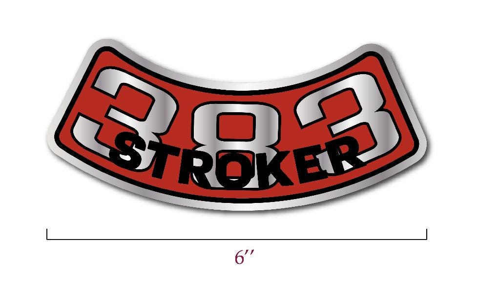 Emblema Personalizado 'Stroker' Para Guardabarros Chevy C10 1967-1972 | Knies Machine | Pieza única