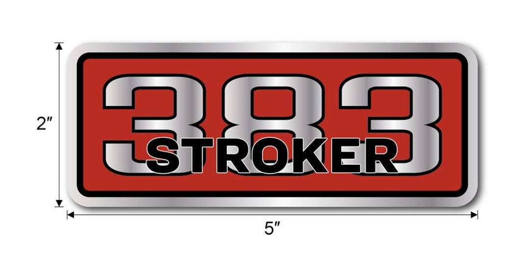 383 Sticker New 383 STROKER Air Cleaner Decal Sticker for Chevrolet C10 Corvette ...