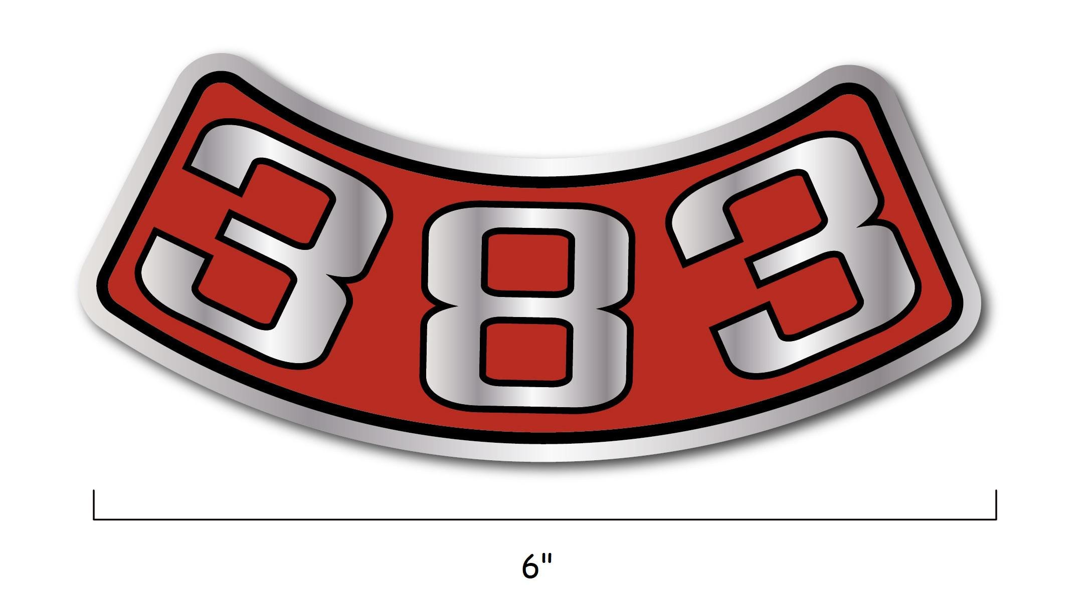 383 Sticker NEW 383 Air Cleaner Decal Sticker for Dodge Plymouth Chrysler Classic ...