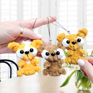 Crochet Pattern Chihuahua Keychain, Amigurumi Dog PDF Tutorial, Adorable Mini Puppy Plush, Easy Beginner Project, Handmade Baby Gift
