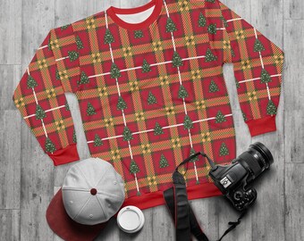 Pull Fille The Children's Place 4T Rouge à Carreaux - Neuf Avec étiquettes, Manches Longues, Motif Vacances