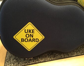 Uke On Board Stickers - Large - Set of 4
