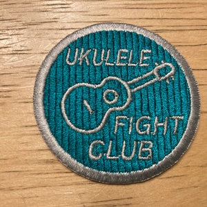 Ukulele Fight Club Embroidered Patch