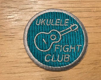 Ukulele Fight Club Embroidered Patch