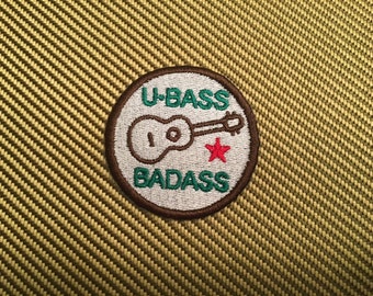 U Bass Badass Merit Badge - Embroidered