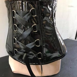 PVC underbust corset 27&quot; waist, halloween corset, Gothic SALE