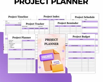 Project Planner: Digital Download, Printable Project Tracker
