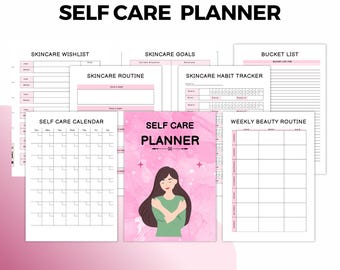 Self-Care Planner: Daily Journal, Habit Tracker (Digital Download)