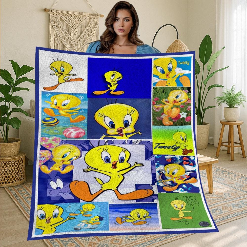 Tweety bird blanket - Etsy 日本
